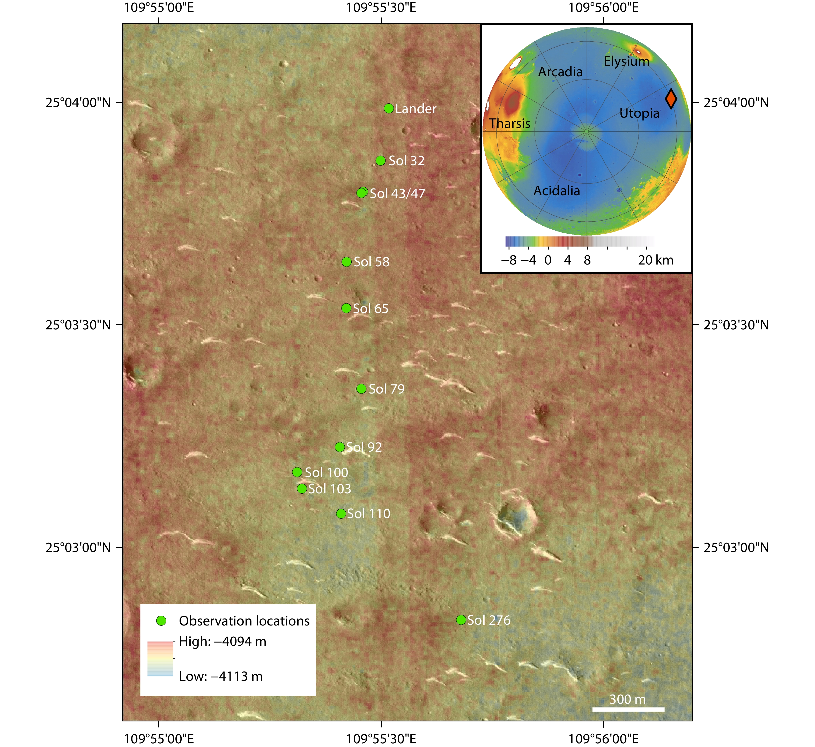 Constraints on water activity at the Zhurong landing site in